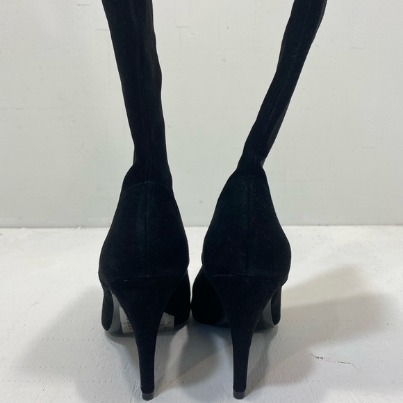 NWOT Micheal Kors Elaine suede open toe booties - Picture 1 of 4